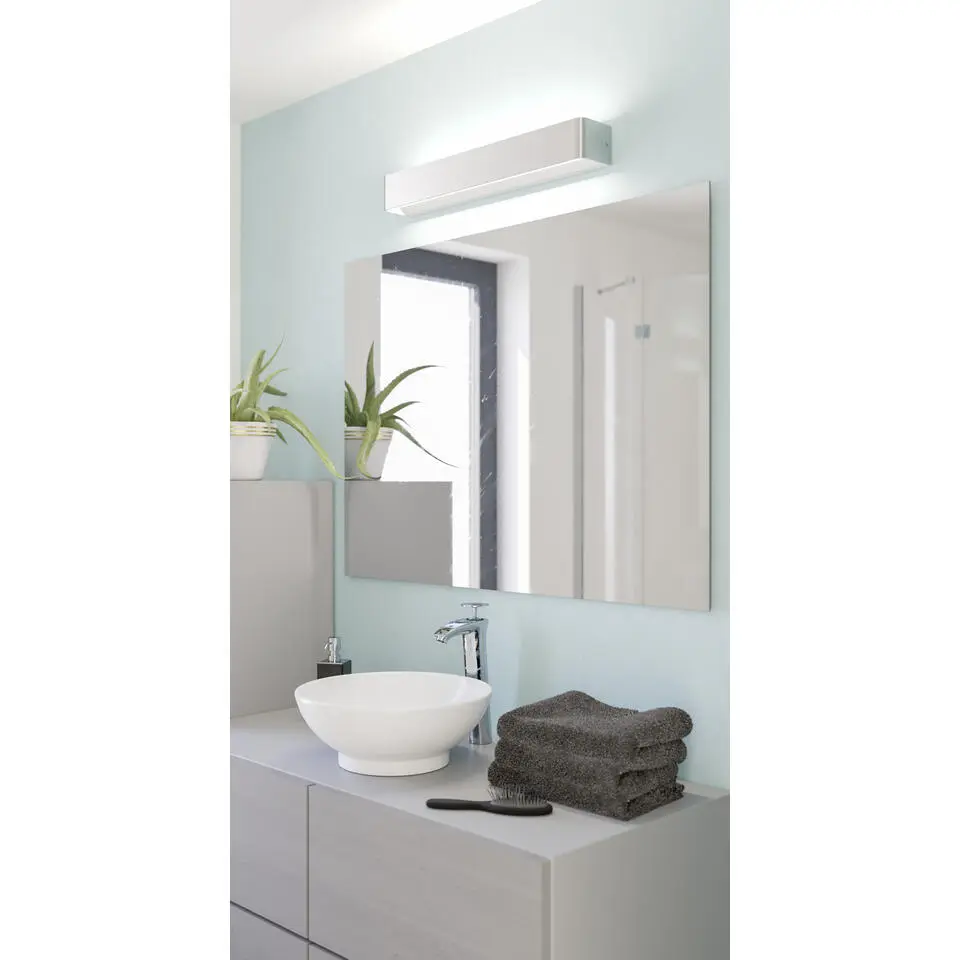 EGLOSania5Wandlamp-LED-62cm-Nikkel-Mat/Wit