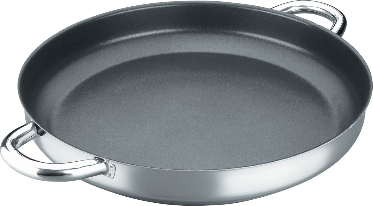 Panela para paella Alza Classic, adequada para placas de indução. Diâmetro da base: 25,5 cm e diâmetro superior: 30 cm. 00464339