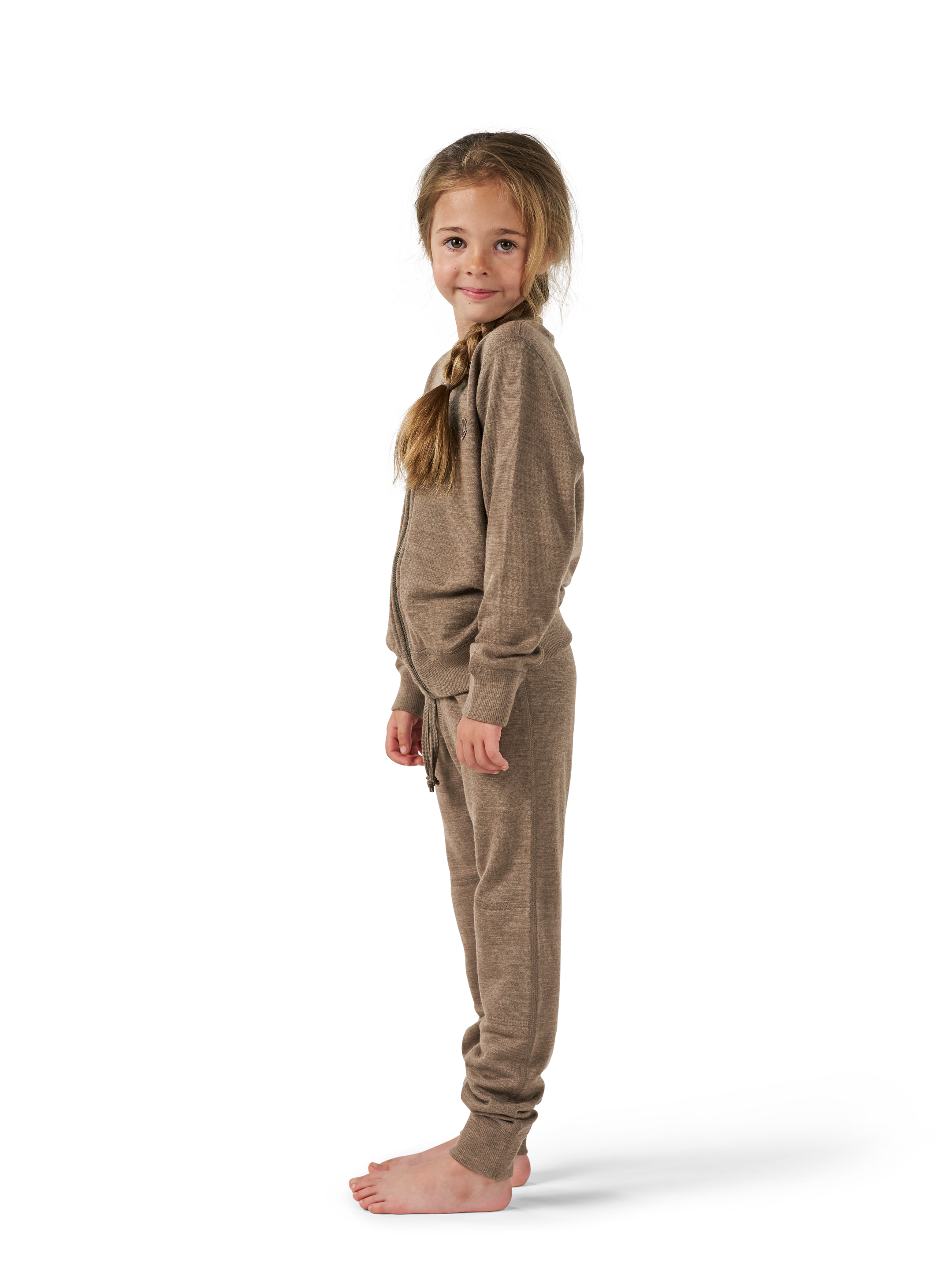 Broek van merinowollen terry voor kinderen