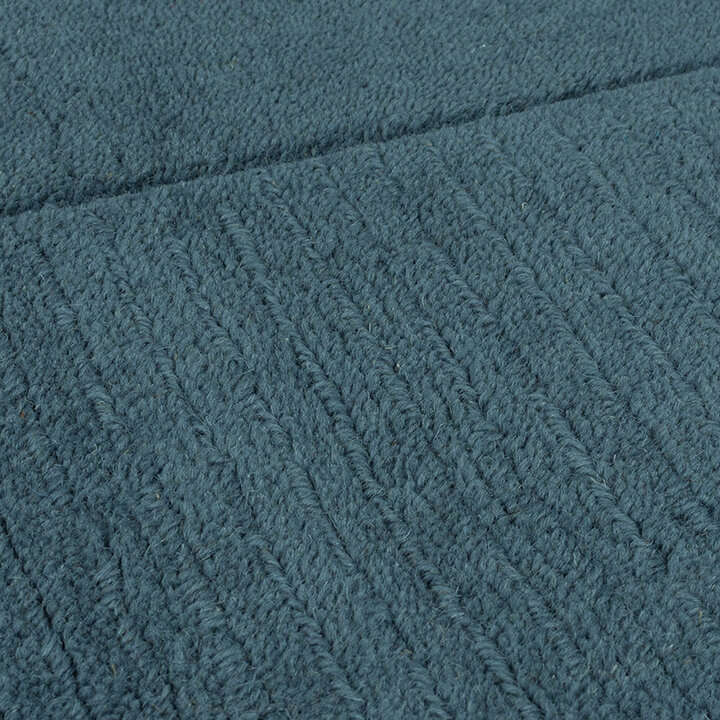 Effen vloerkleed- Tuscano Blauw