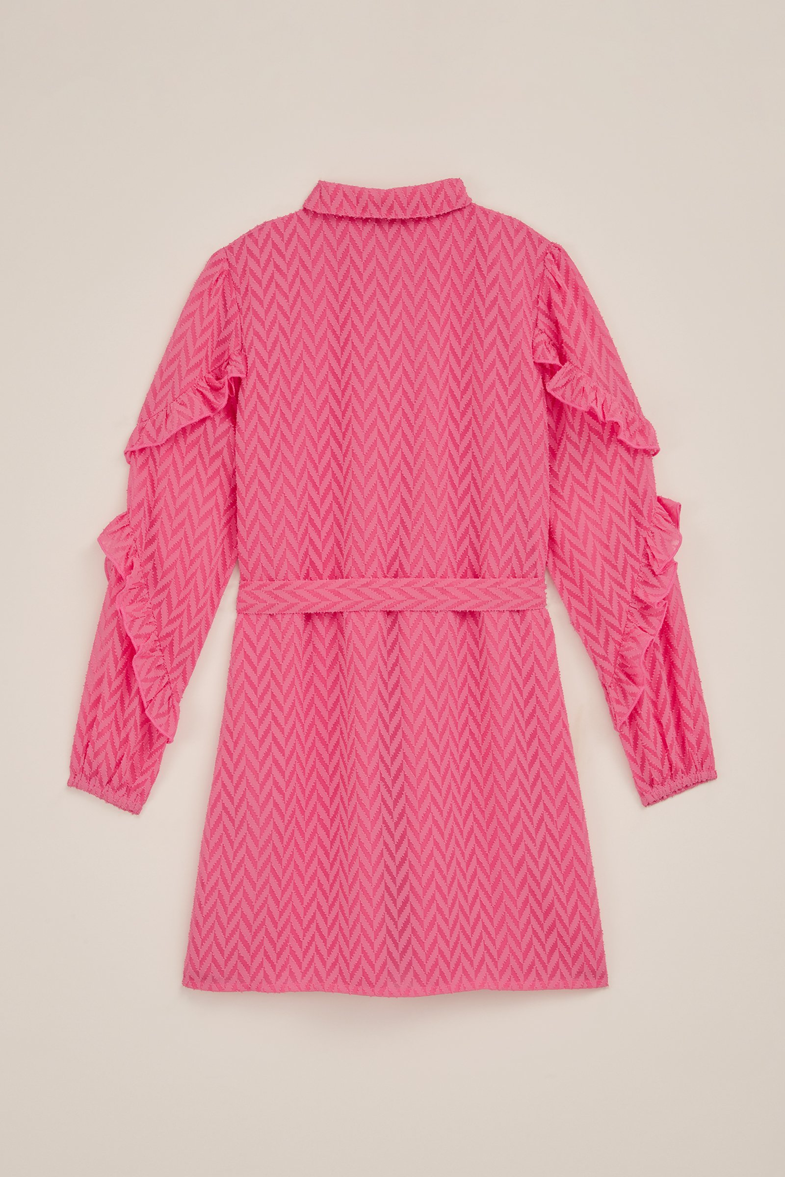 Meisjes jurk met dessin WE Fashion Roze