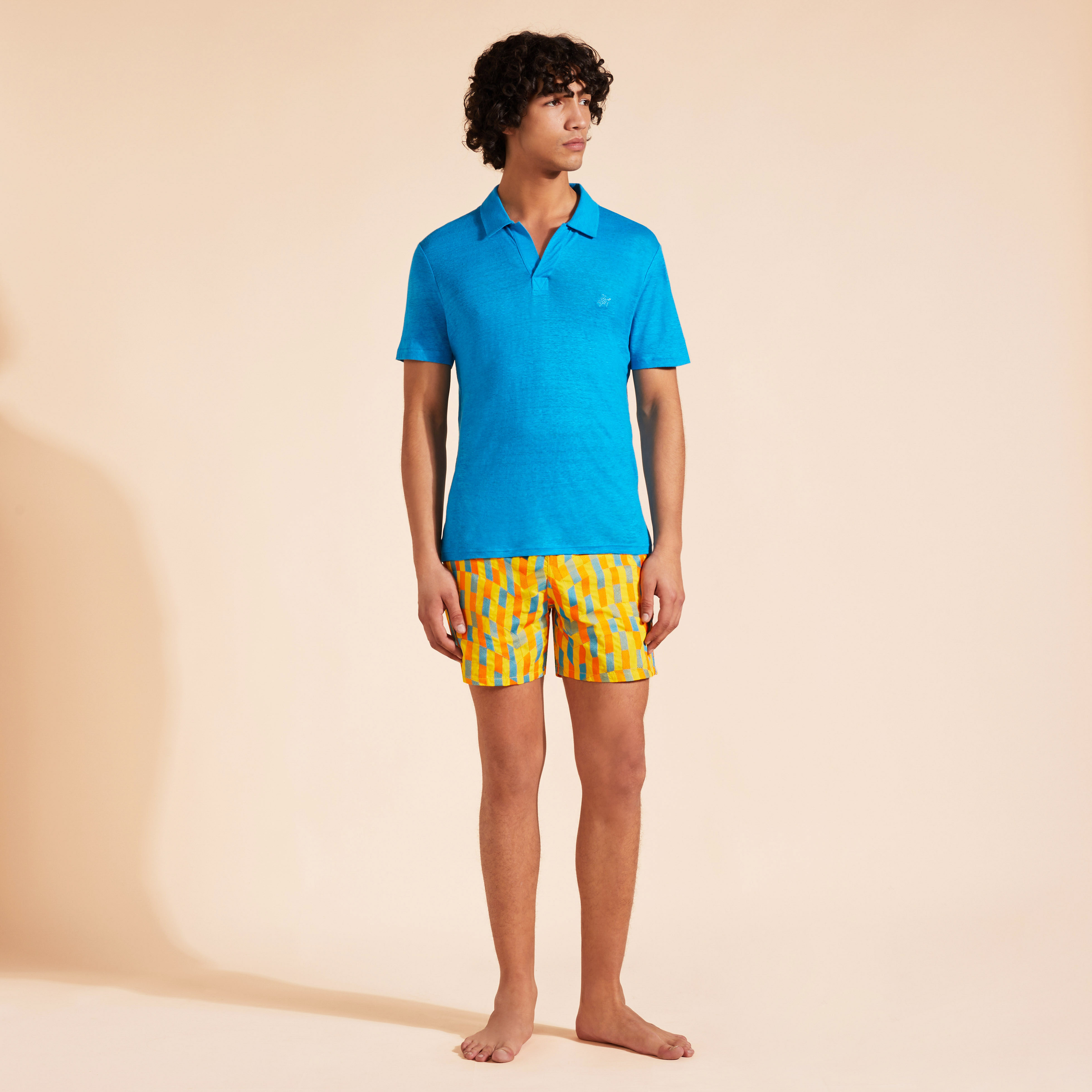 Polo en jersey de lin homme uni | Site Vilebrequin | PYRE9O00
