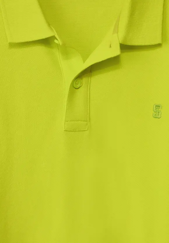 Piquée Poloshirt - acid yellow