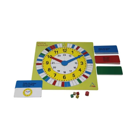Wissner Uhrzeit Mathespiel, Lernspiel für 2-4 Spieler