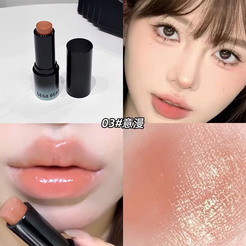 Gege Bear - 2 in 1 hydraterende glanzende lip tint - 3 kleuren