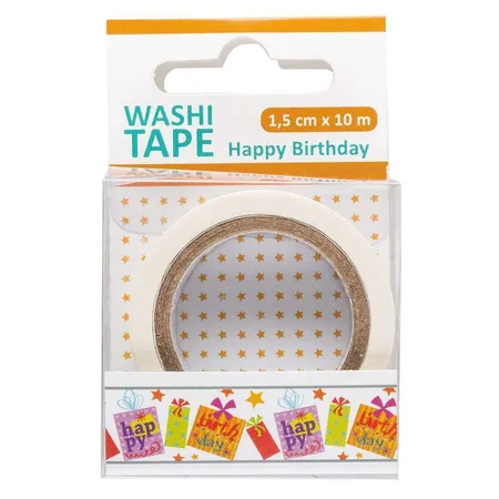 Idena Washi Tape Happy Birthday