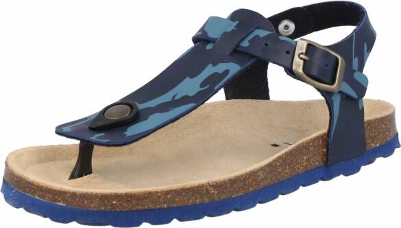 Braqeez Sammy Spain Jongens Sandalen Blauw Imitatieleer Gesp