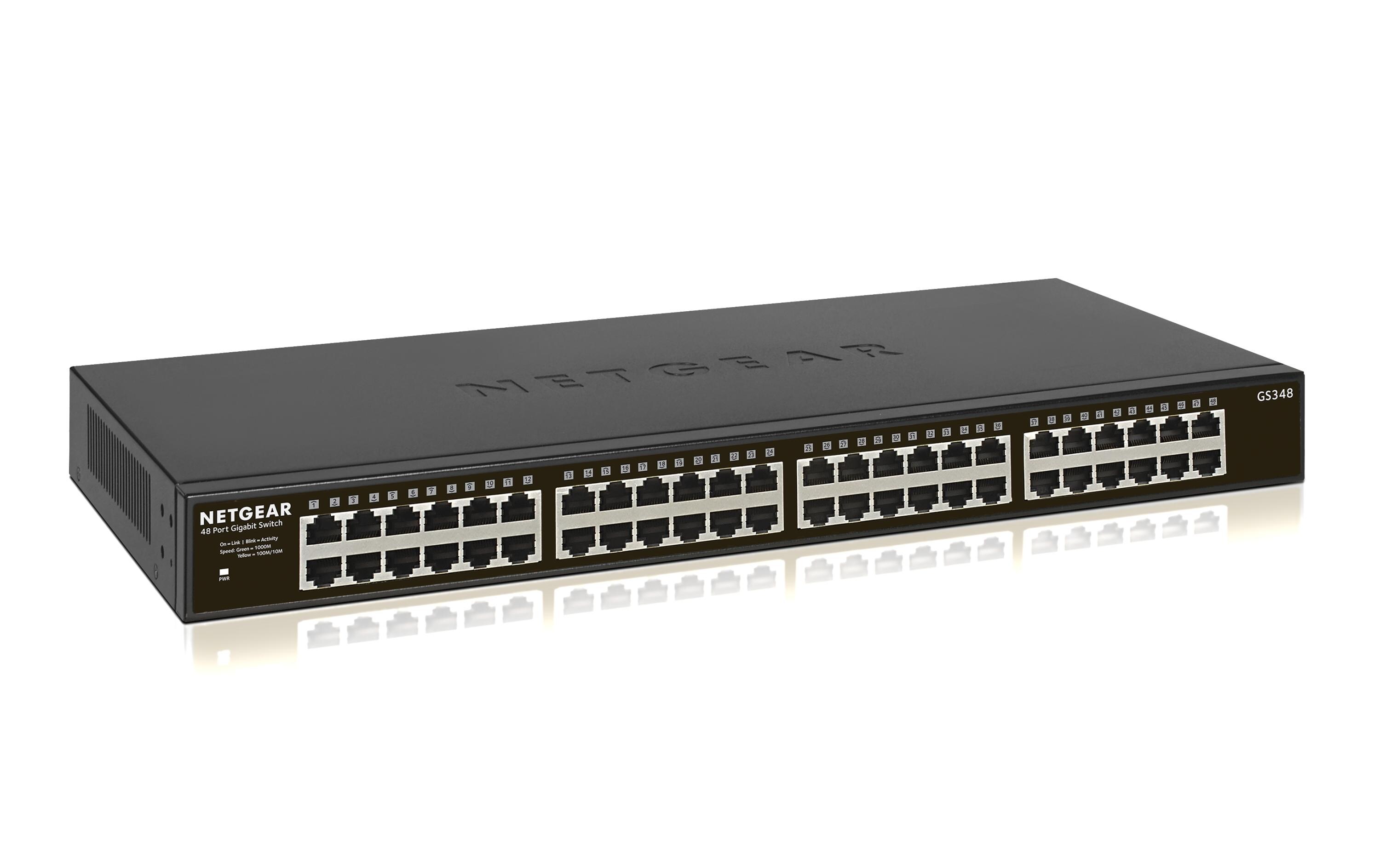 Switch GS348 48 Port<br>Unmanaged 48 Port Switch