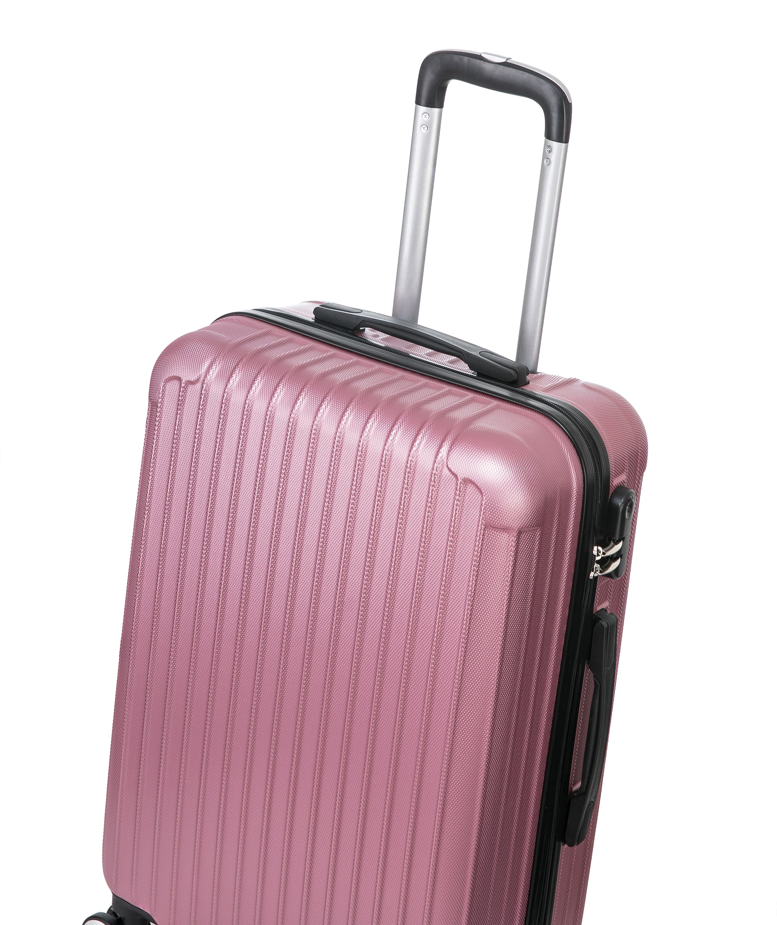 Reisekoffer Hartschalenkoffer LINN 5er Set rosa