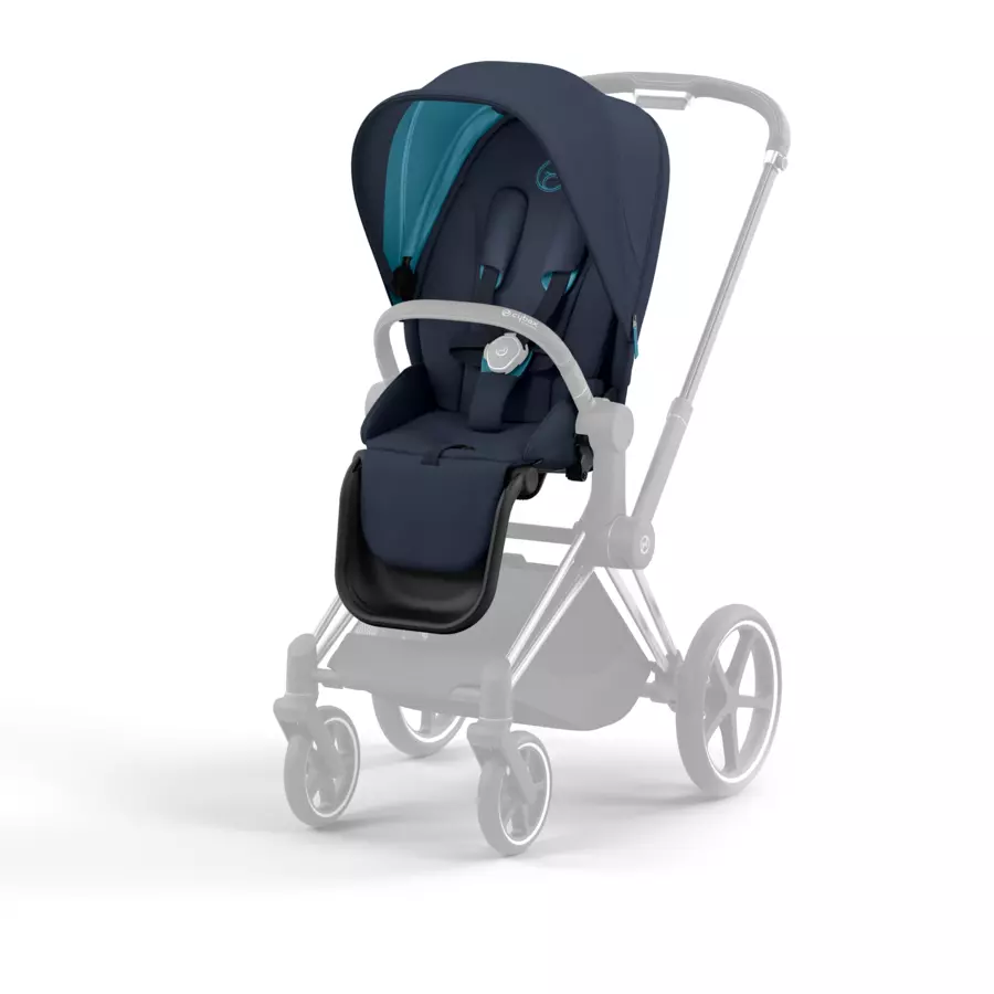 cybex PLATINUM Kombikinderwagen Priam Chrome Black Dark Navy Conscious Collection