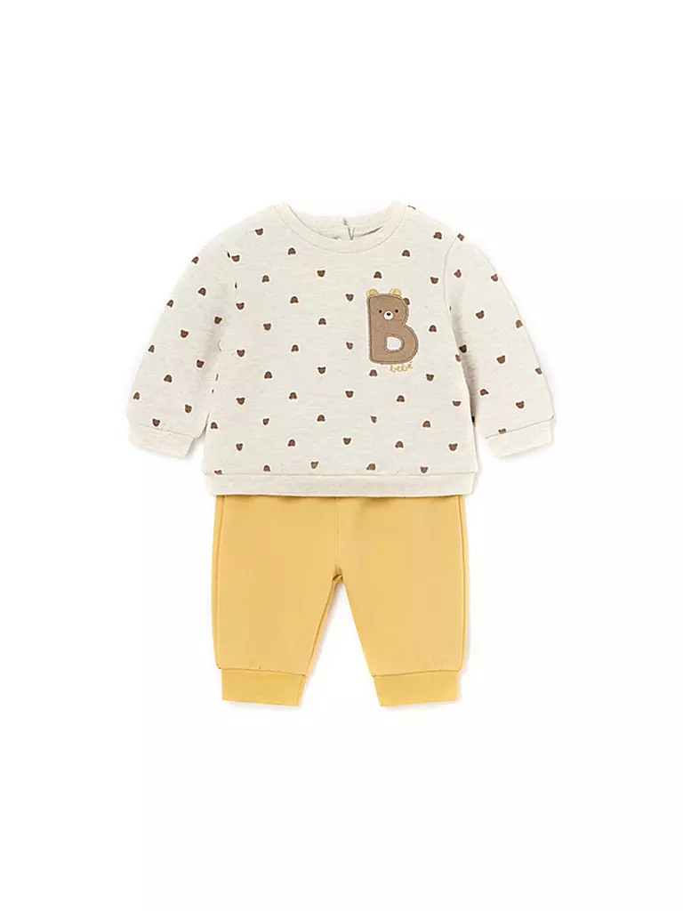 MAYORAL Baby Set 4-teilig Pullover und Hose gelb
