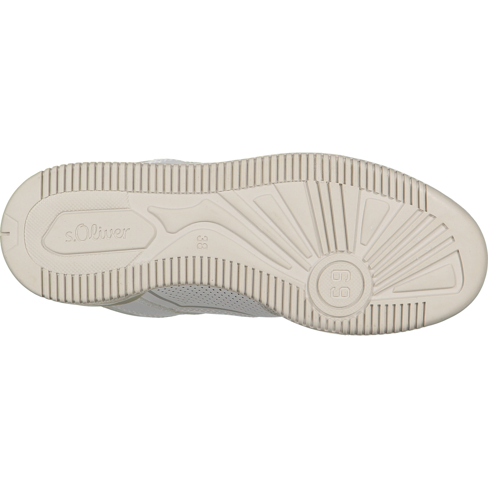 S.Oliver Damen-Sneaker low, weiss 38