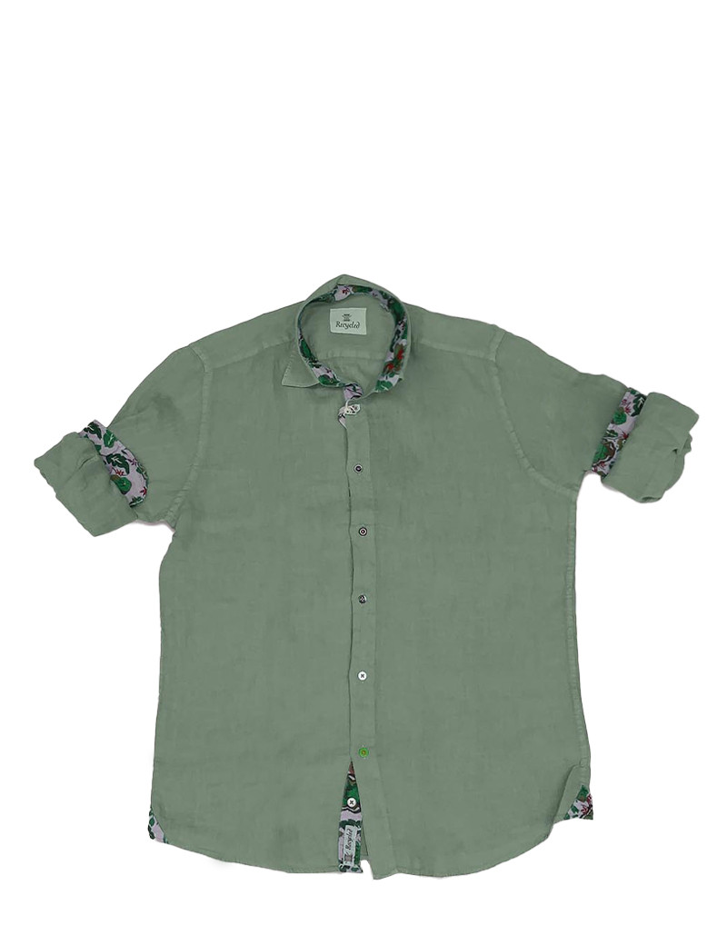 RECYCLED ART WORLD CHEMISE HOMME LOVINA KAKI
