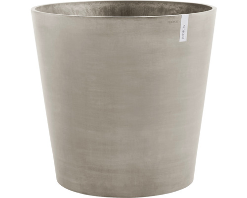 Ecopots Amsterdam plantenbak met wielen, kunststof, Ø 60 cm, H 56 cm, bruingrijs