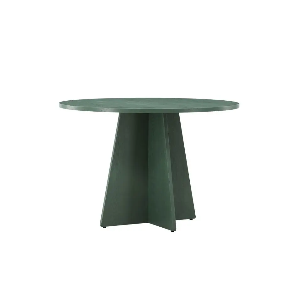 Eettafel Rond - Groen MDF - 110x110x75cm - Bootcut