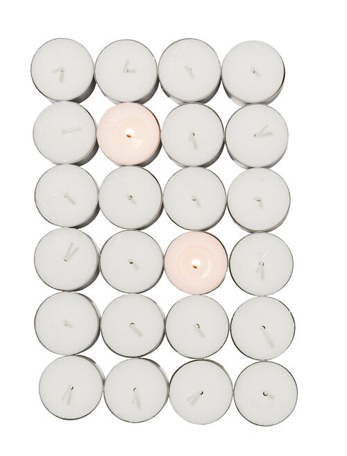 30 bougies d’ambiance avec durée de combustion de 8 heures