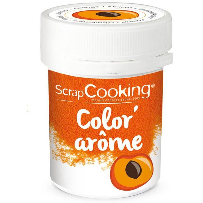 Colorant alimentaire orange - arôme abricot 10 g Scrapcooking