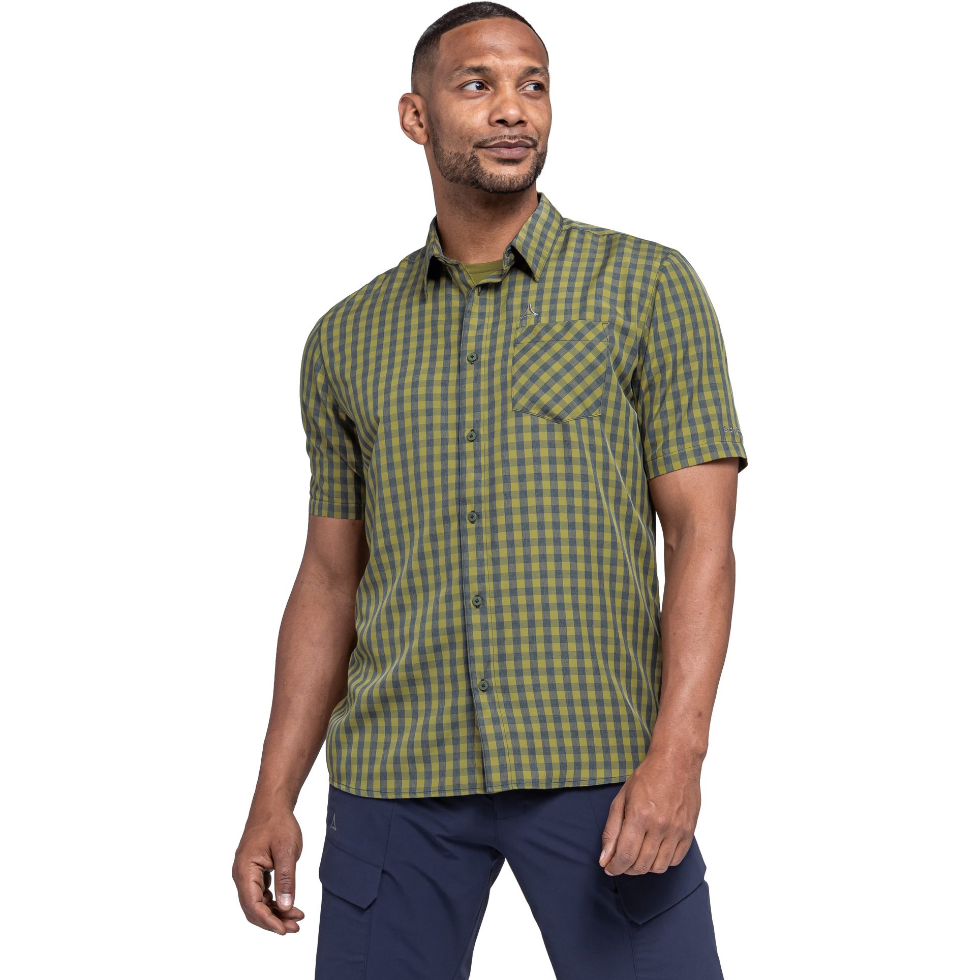 Schöffel Dalfoss Kurzarmhemd Herren solid olive