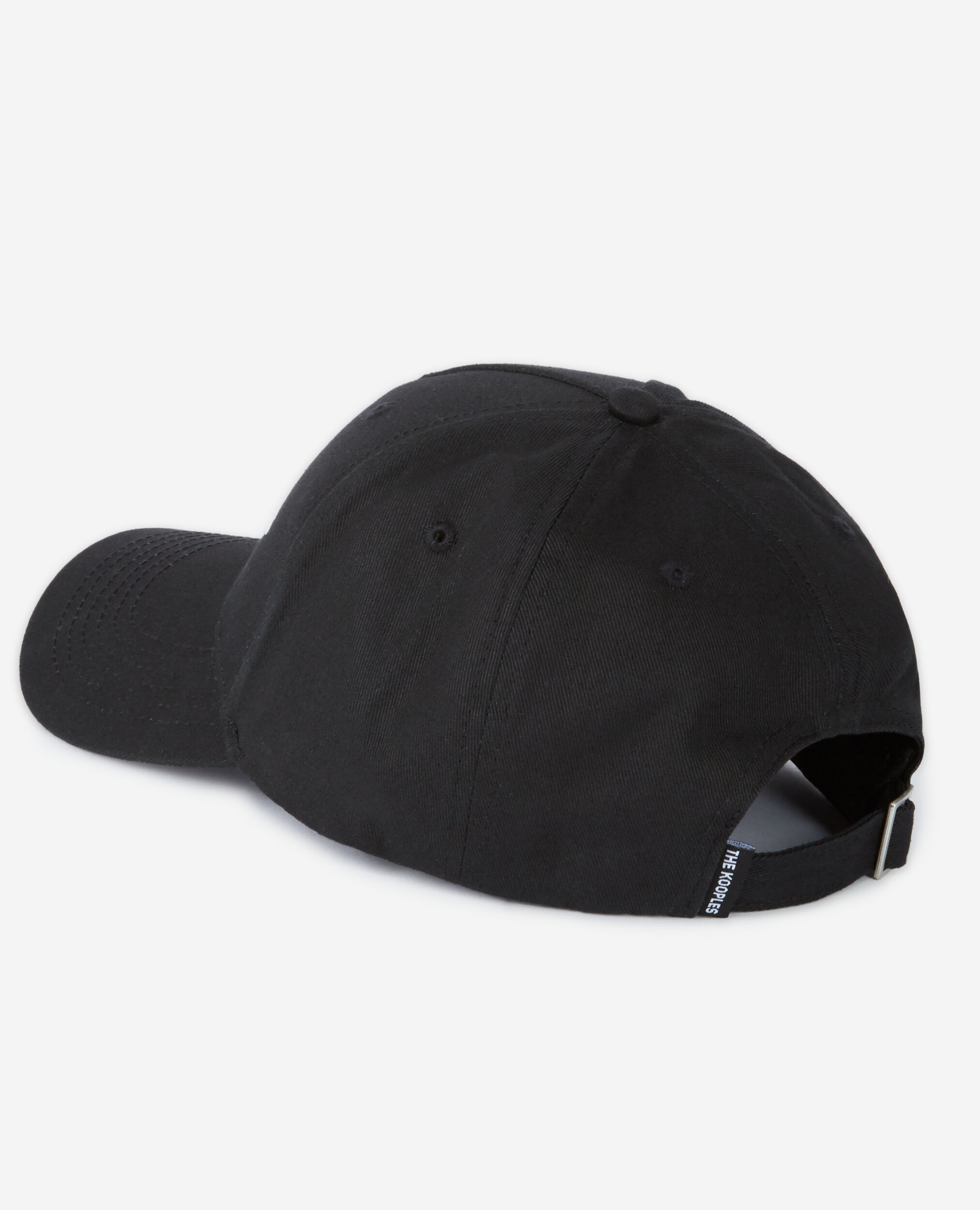 Casquette coton noire à logo blanc
