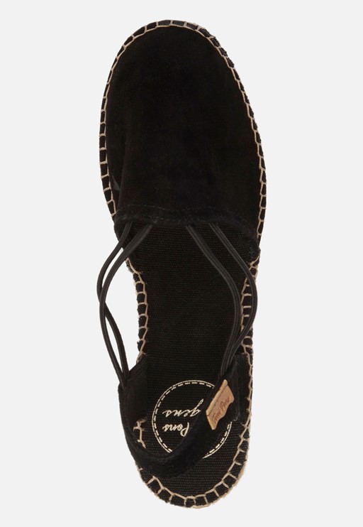 Toni Pons Tremp Espadrilles zwart Suede