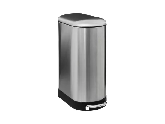 Poubelle 30 Litres en métal Inox ouverture à pédale