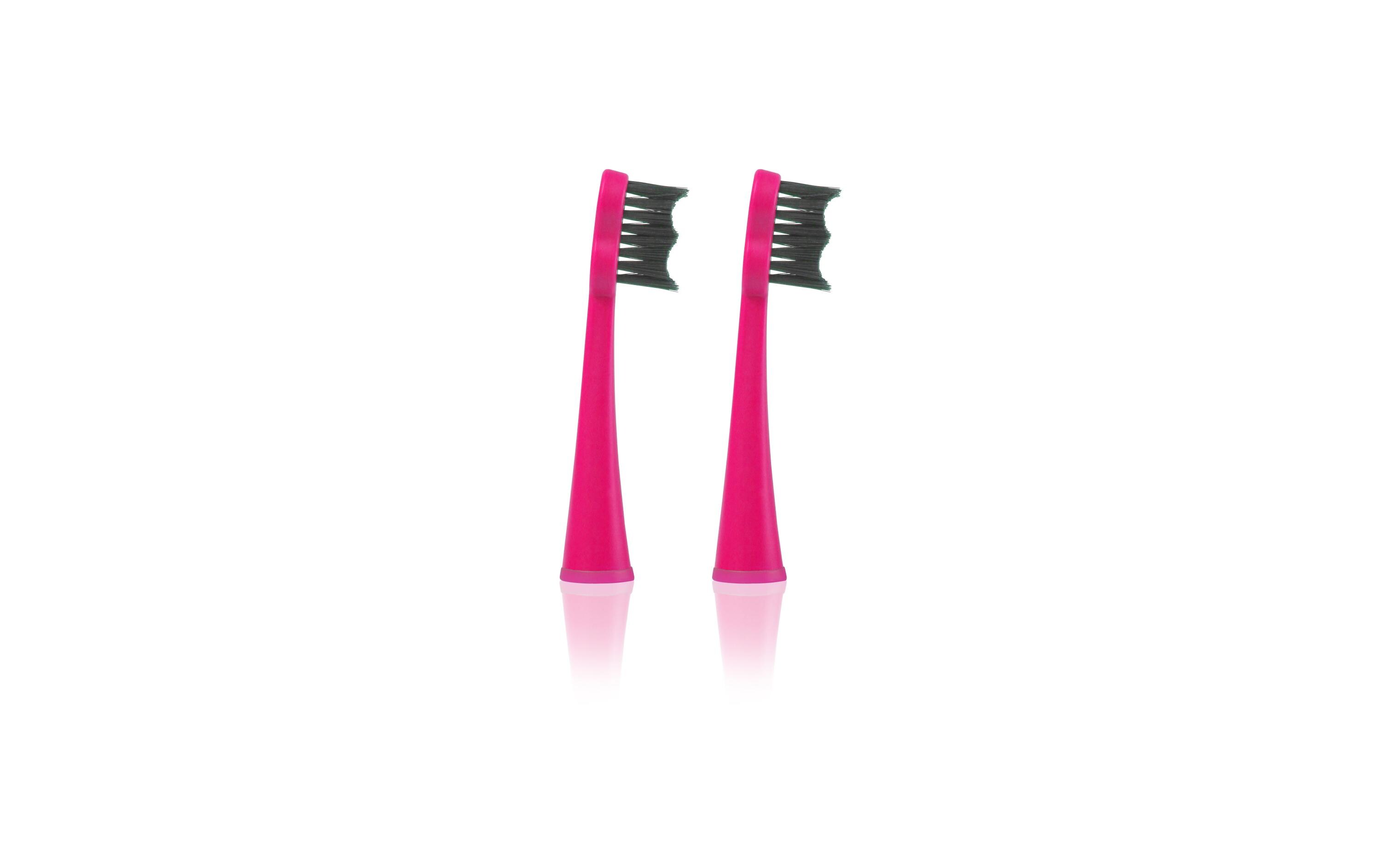 Zahnbürstenkopf Pink 2 Stück 2 StückErsatzbürsten für Megasmile