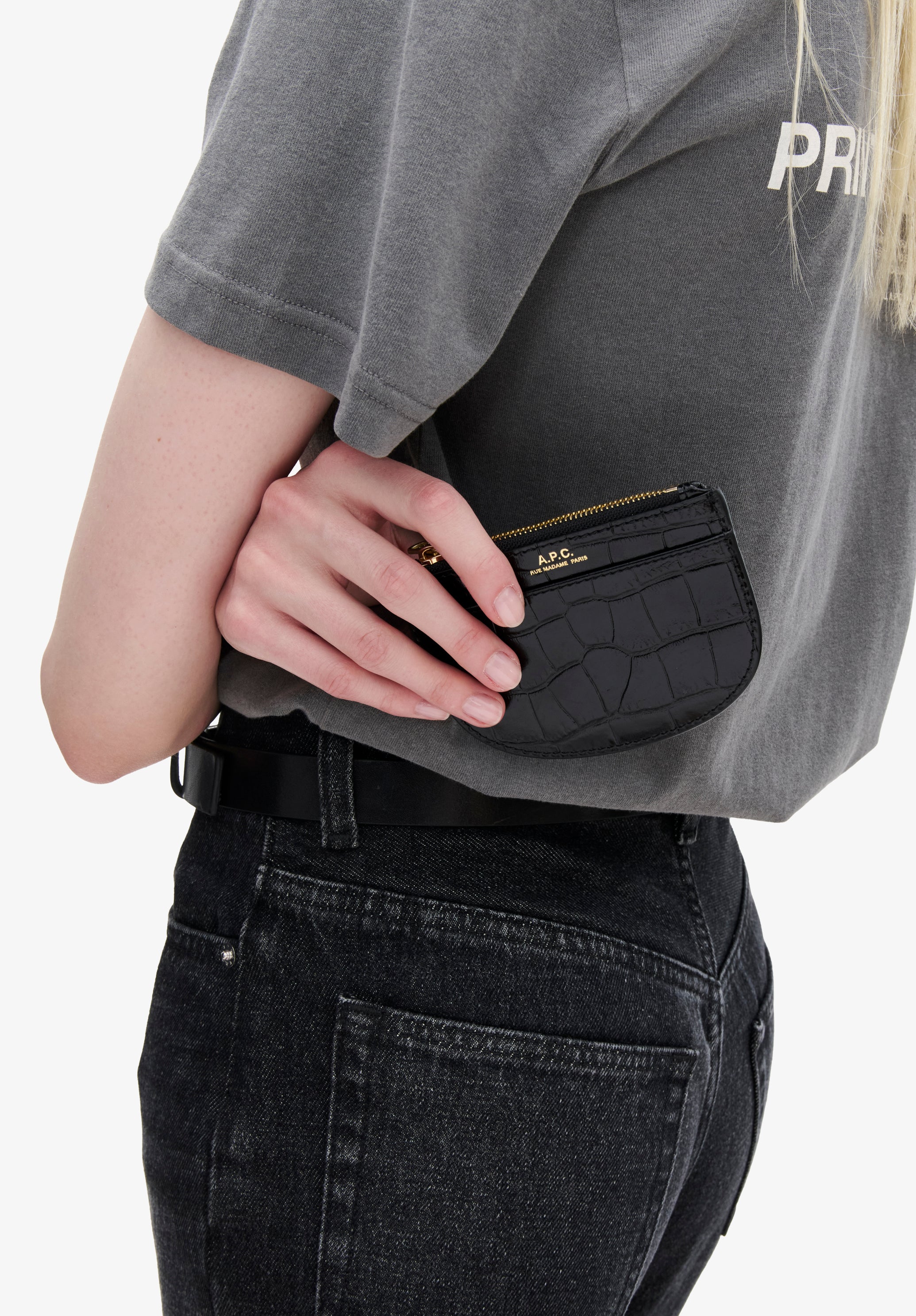 Porte-Monnaie Demi-Lune New - Noir
