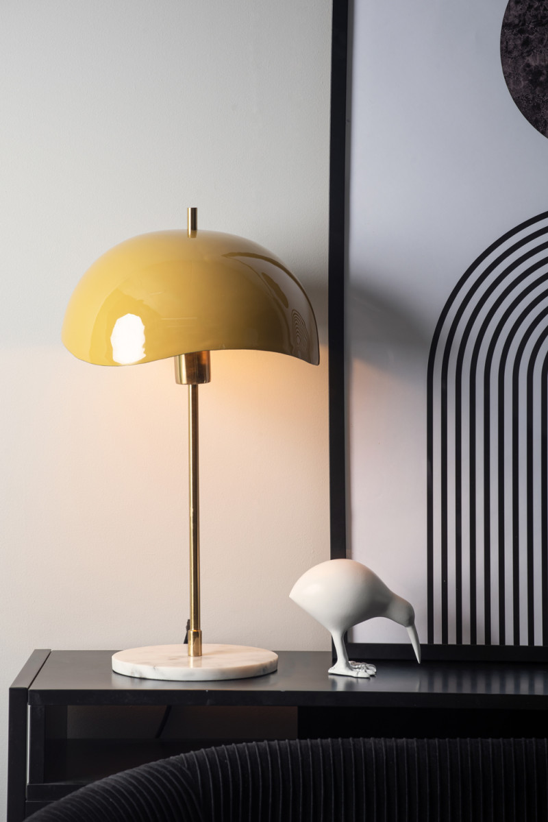 Table Lamp Waved Dome LM2125LB Soft brown