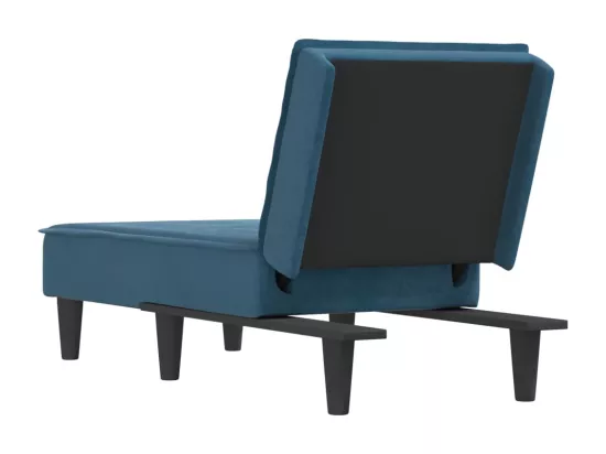 Prolenta Premium - Chaise longue bleu velours