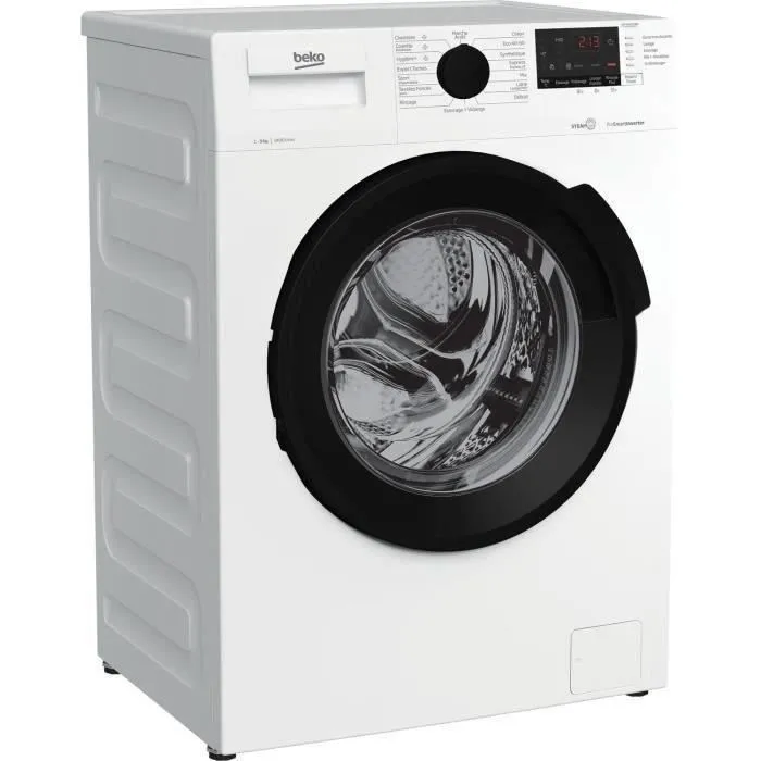 Lave-linge hublot BEKO b300 WTV94221BW - 9 kg - Induction - L60cm - 1400 trs/min - Classe A - Blanc