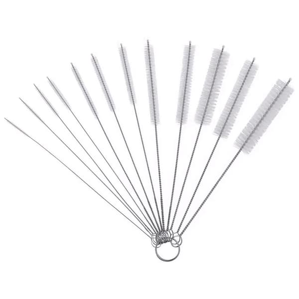 INF 12-pack multifunksjonelle rengjøringsbørster Hvit