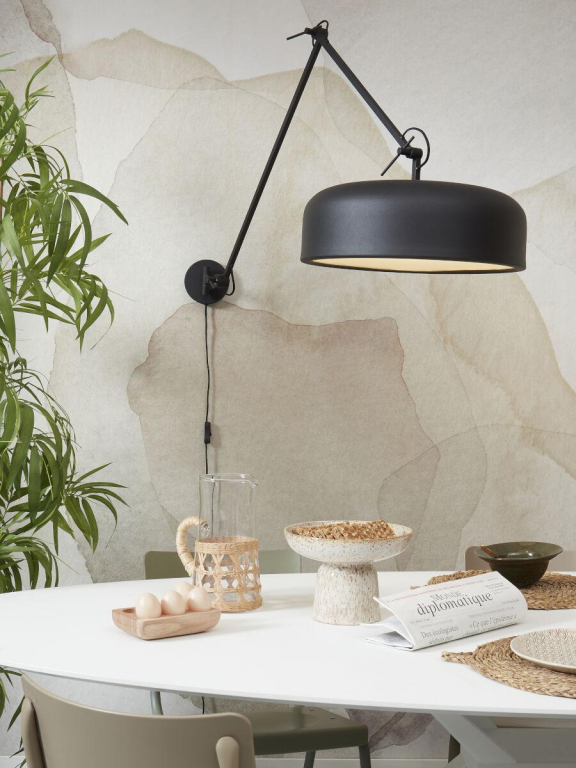 It's about Romi Marseille wandlamp 2-arm zwart