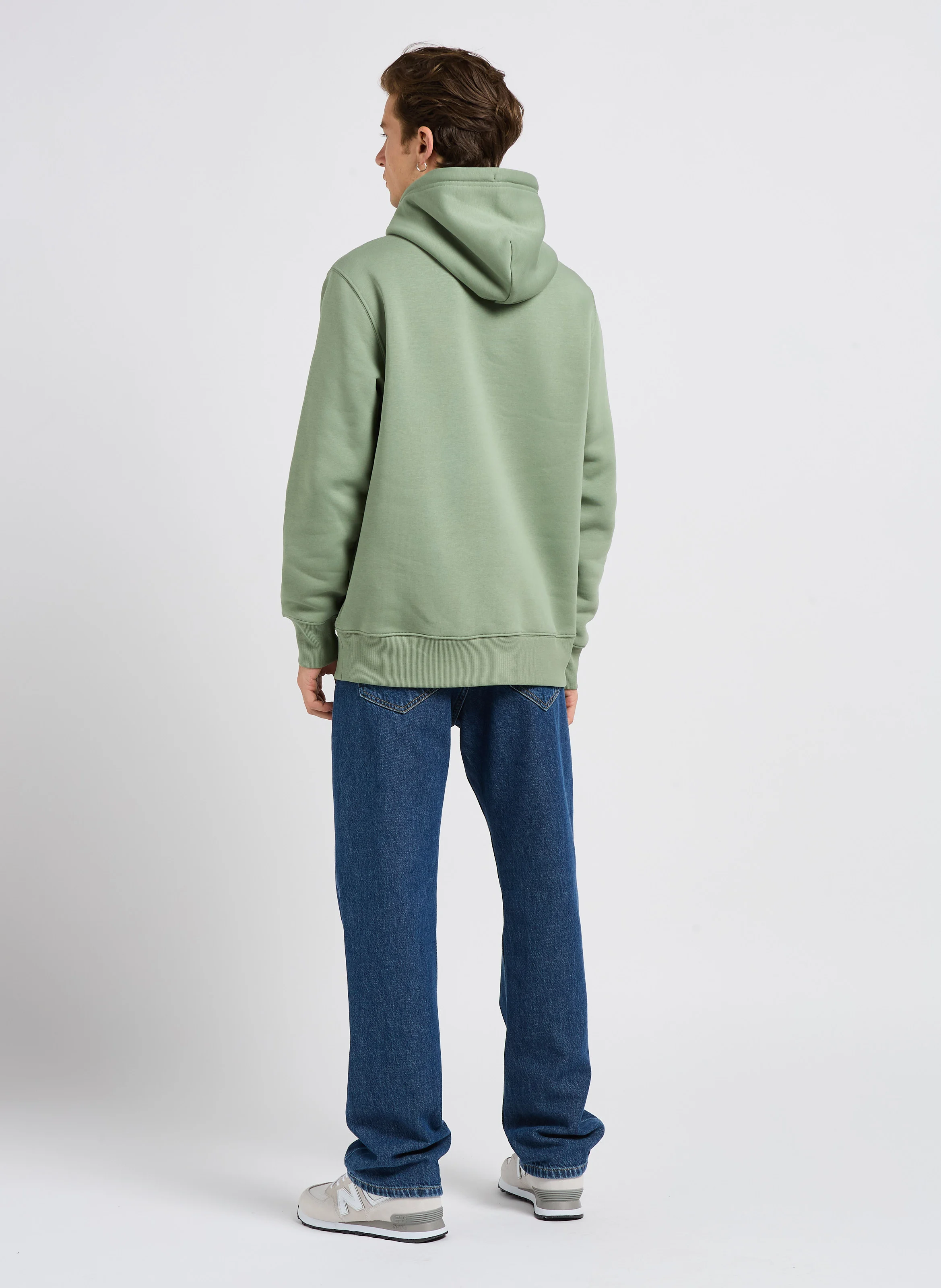 Sweat à capuche regular-fit en coton mélangé | Vert