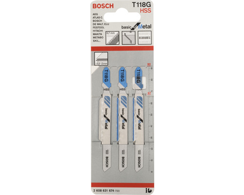 Decoupeerzaagblad Bosch T 118 G, 3-pack