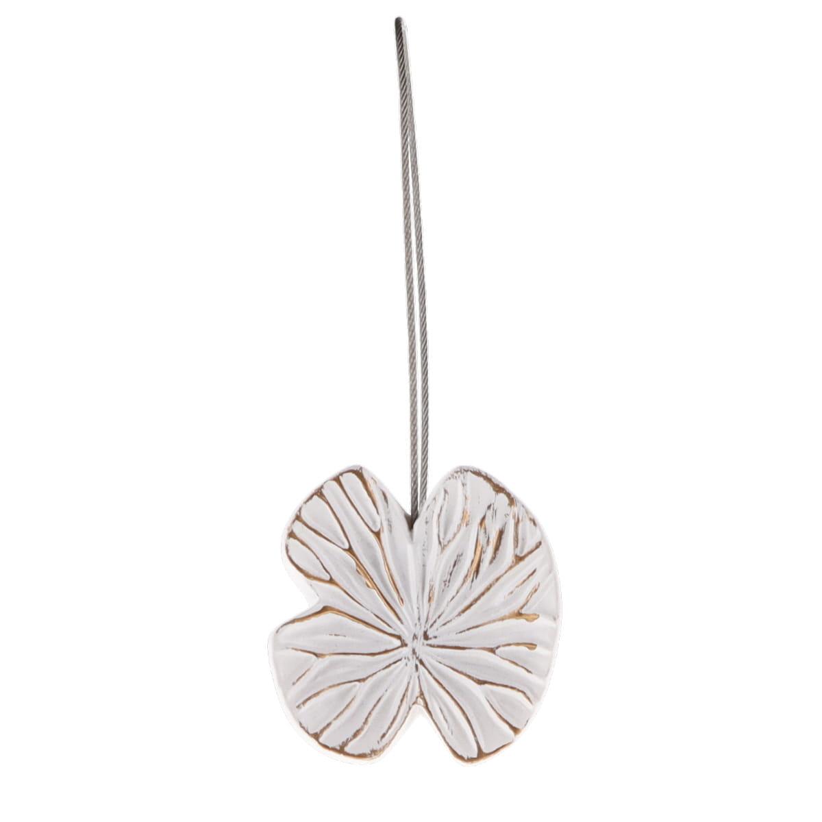 EMBRASSE RESINE AIMANTEE NENUPHAR PETIT MODELE BLANC OR