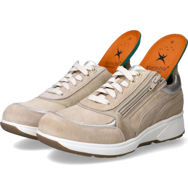 Xsensible Valletta Stretchwalker Sneakers Beige Dames