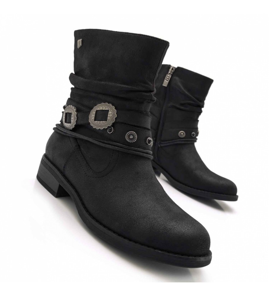 Botas pretas Mustang Persea