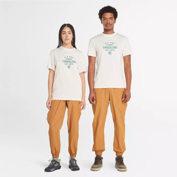 T-shirt à motif en blanc