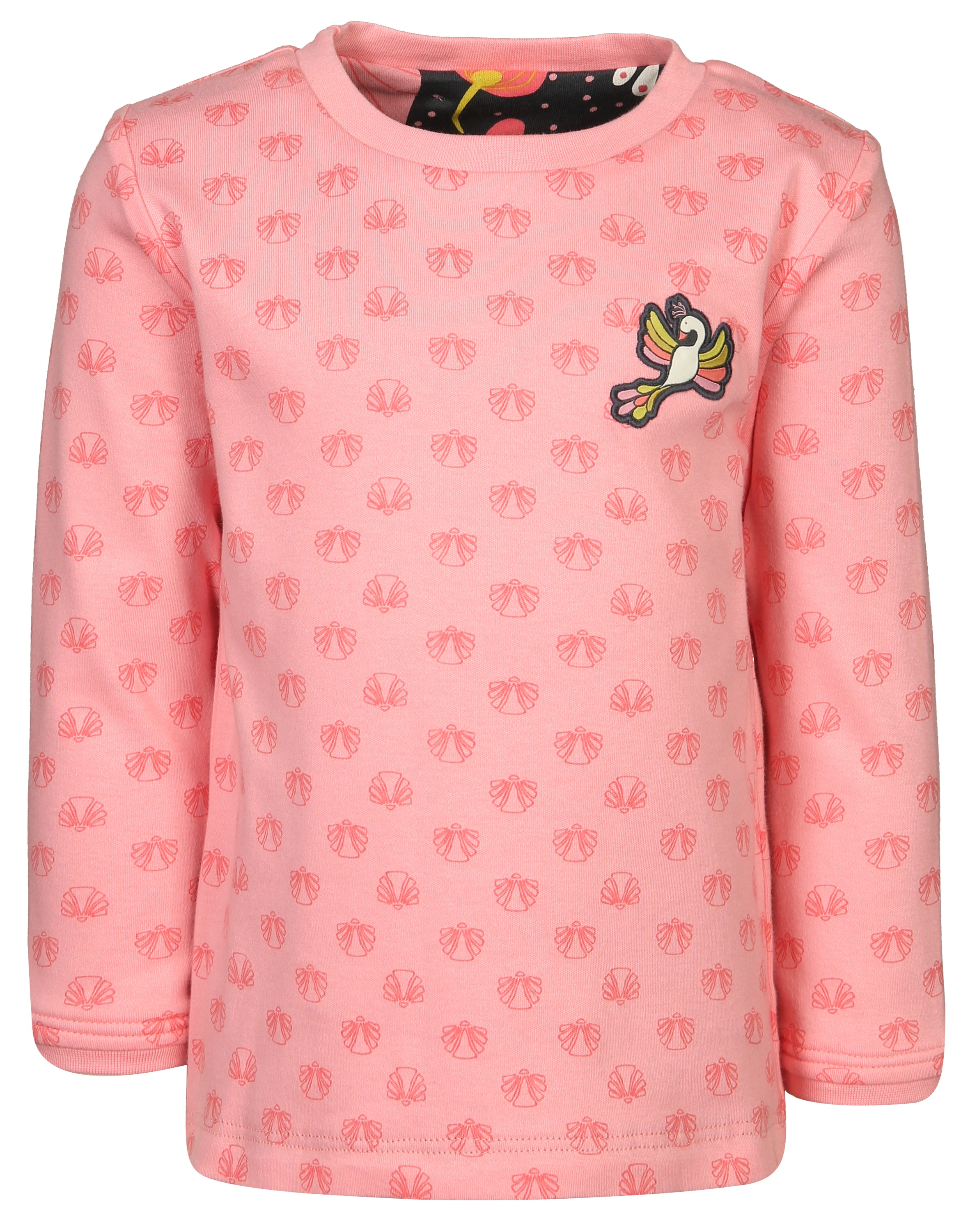 Wende-Sweatshirt SCHWAN - MINI in anthrazit/rosa