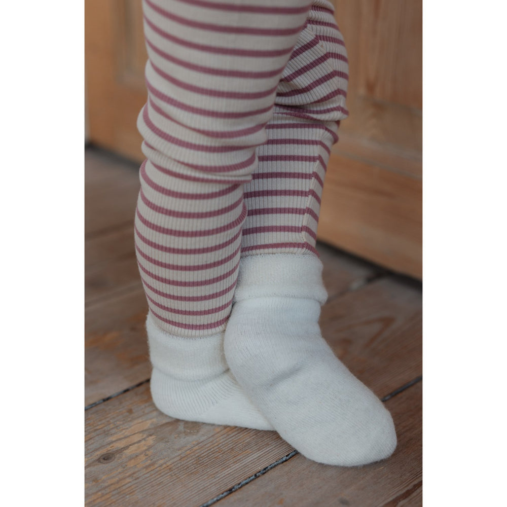 Køb Petit Piao Nostalgic Rose/off White Legging Modal Striped