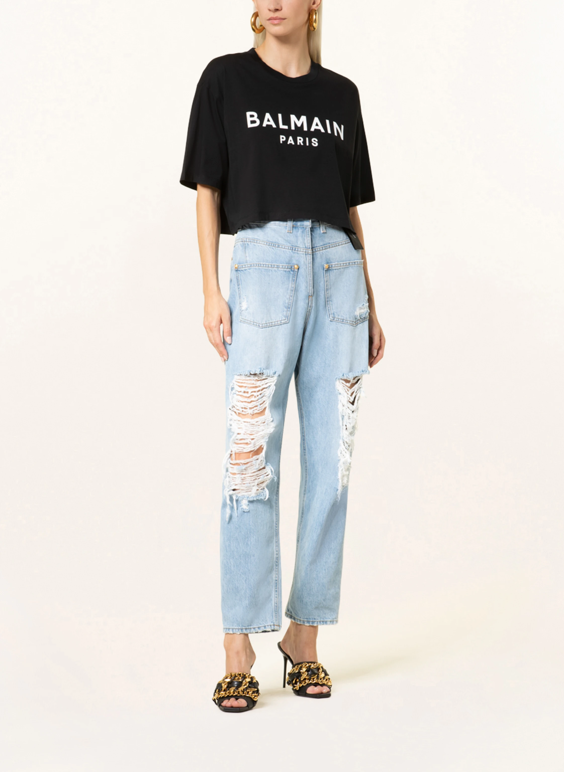 BALMAIN Cropped-Shirt
