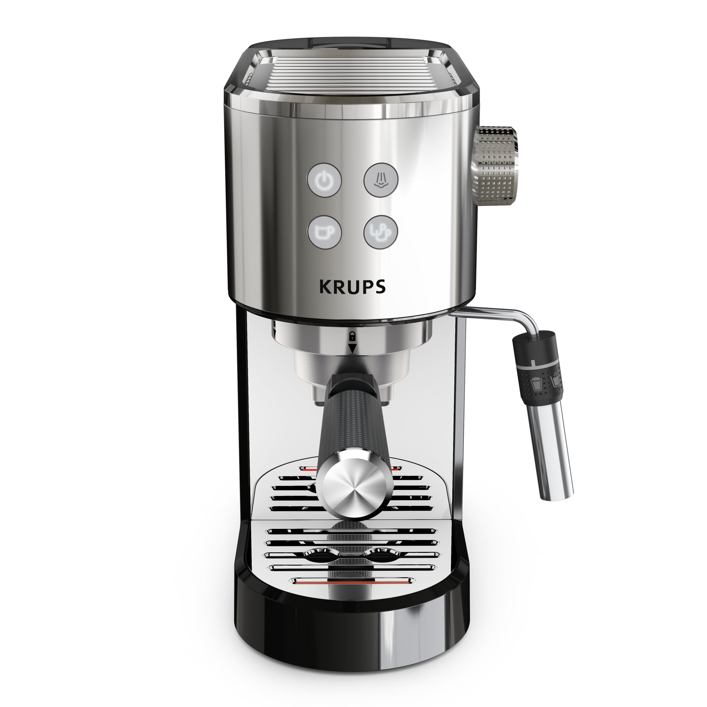 KRUPS Cafetière expresso à pompe Virtuoso + inox