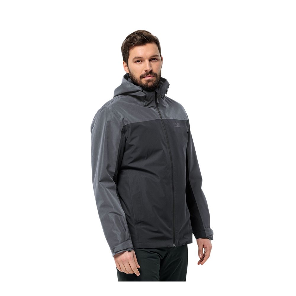 Jack Wolfskin TAUBENBERG 3IN1 - Veste Homme phantom