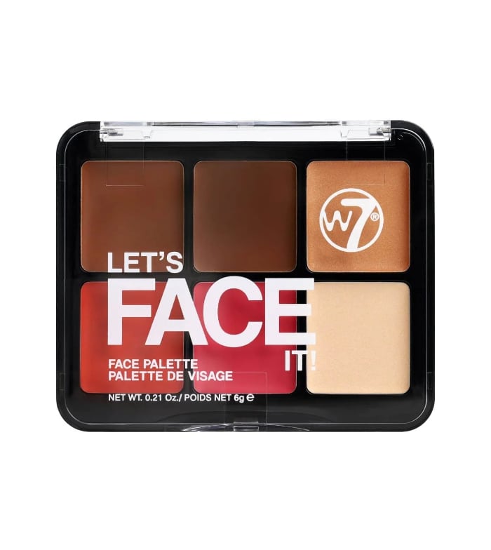 W7 - Paleta facial cremosa Lets face it! - Soft glow