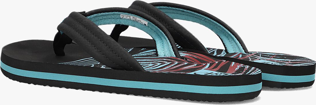 REEF zwarte reef teenslippers ahi