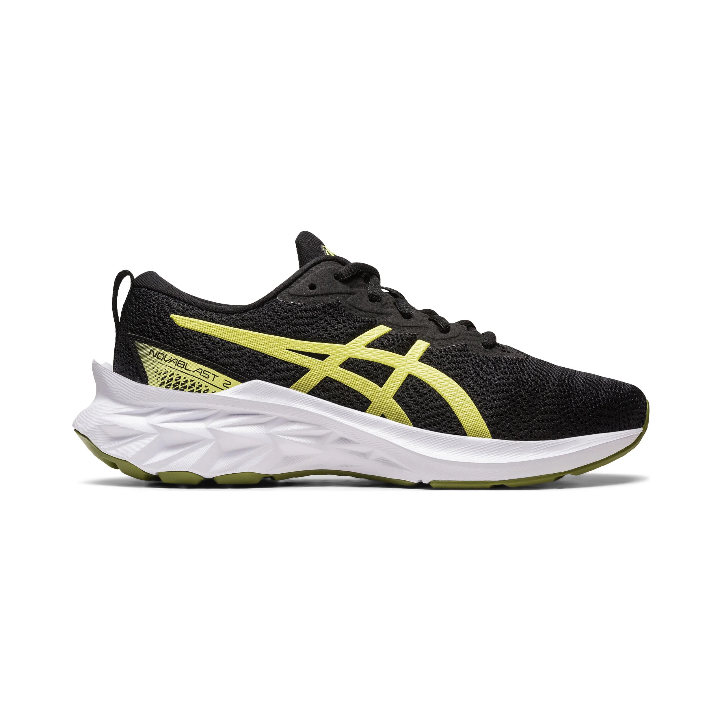 ASICS Novablast 2 GS Chaussure De Running Sans Stabilisateurs Enfants - Noir , Jaunes Fluo
