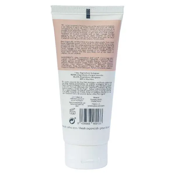 Loção Corporal Tonificante Aloesol com Aloe Vera Orgânica 100ml