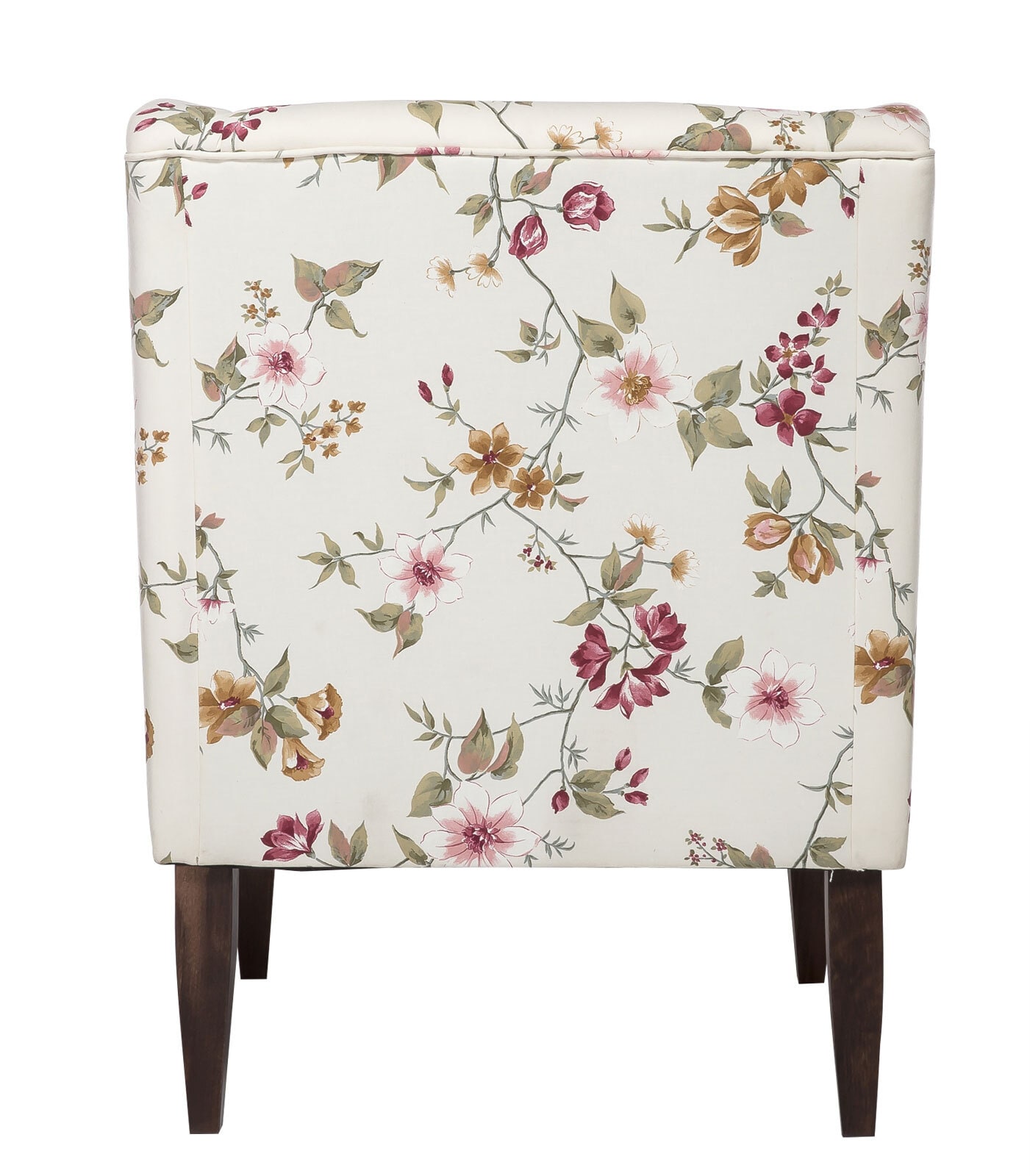 Sessel Emmen Blumenmuster Beige/Rot/Ocker 84x99x73 cm