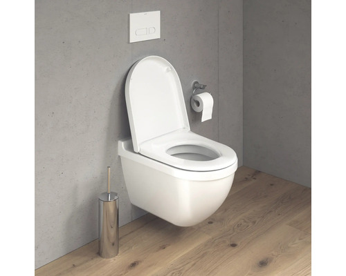 DURAVIT Starck 3 wandcloset, diepe spoeling, met rand, glanzend wit, zonder toiletzitting, 2225090000