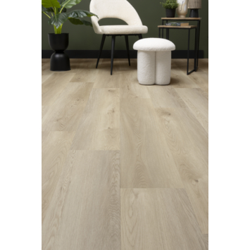 Kleurstaal Lundia click PVC Natuur Hella rechte stroken grijs houtlook